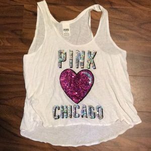 Matching tank to Chicago PINK leggings